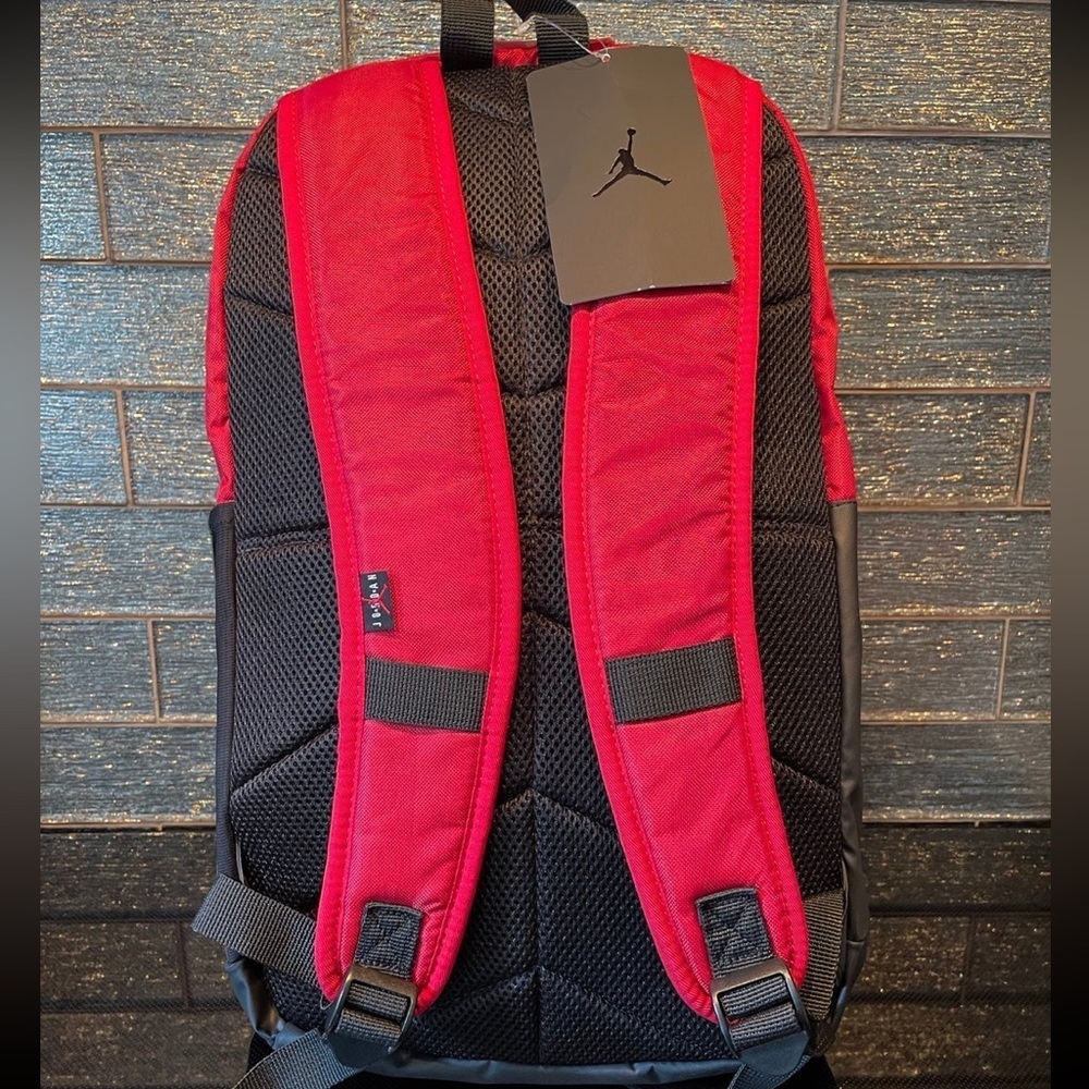 NWT Nike Air Jordan Backpack 15” Tablet Laptop case Red Black Tote luggage Bag